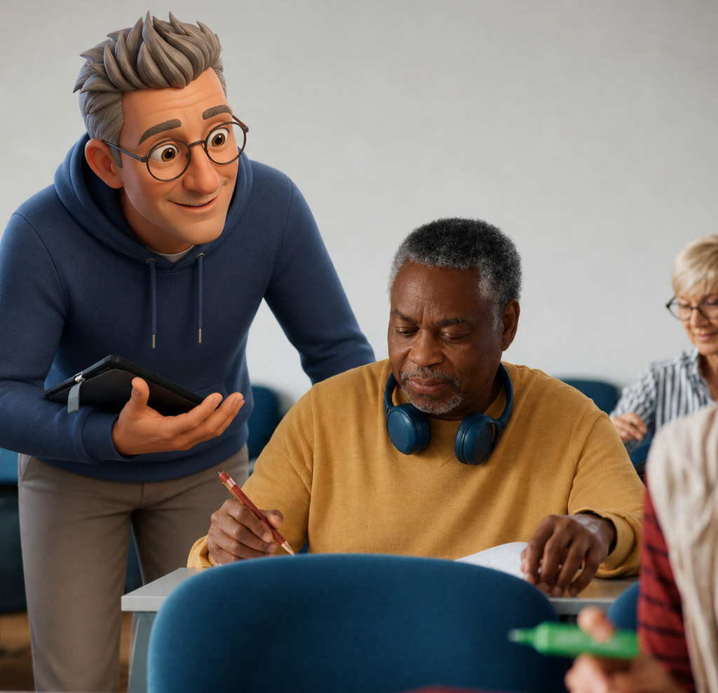 Erwachsenenbildung mit AI-PALS